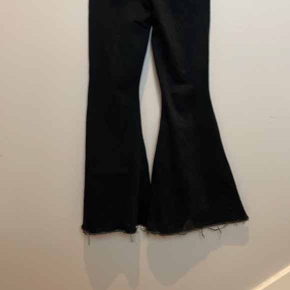 Cider Flare Leg Black Button Up Jeans Size S - Picture 5 of 6